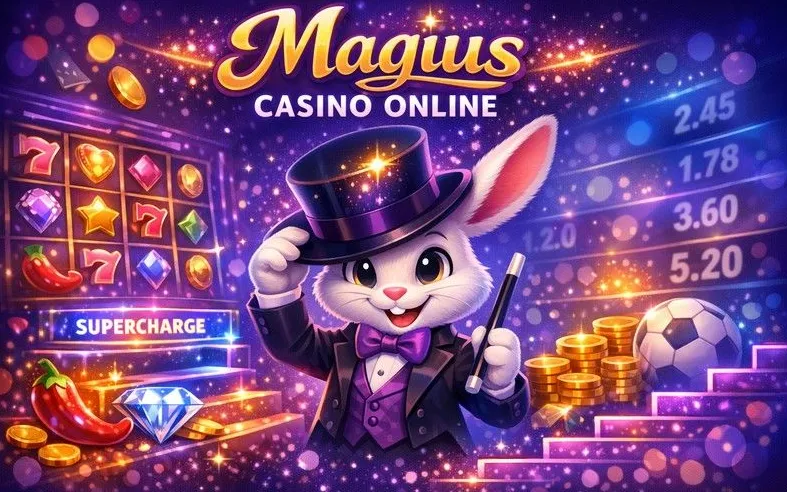 Magius Casino bonus page hero banner