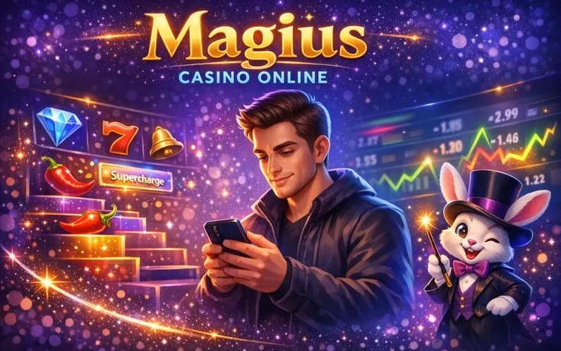 Magius Casino registration page banner